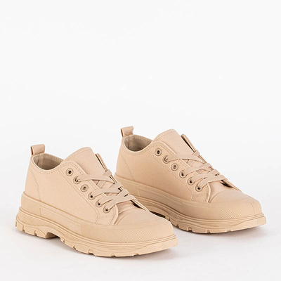 OUTLET Bézs színű női sportcipő Isidu - Lábbeli