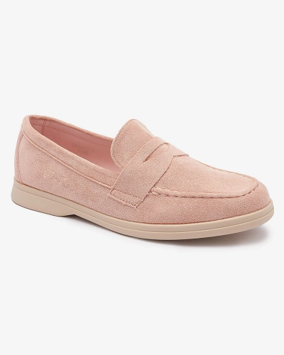Női öko-szarvasbőr mokaszin rózsaszínben Daffer- Footwear