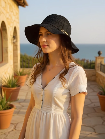 Royalfashion Női kalap Lily Belle masnival díszítve