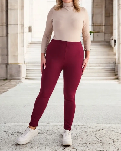 Royalfashion Női szigetelt treggings nadrág PLUS SIZE
