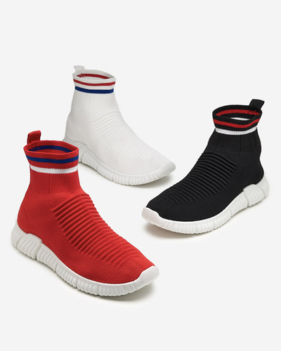 Piros női bebújós tornacipő a Delonitól - Lábbeli