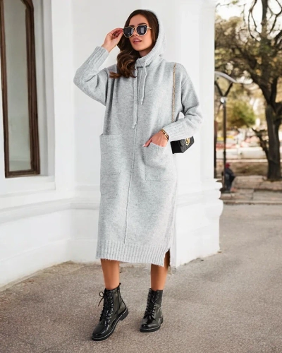 Royalfashion Női hosszú pulóverruha