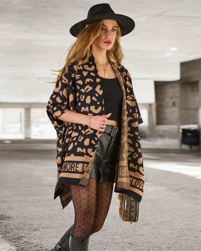 Royalfashion Női print poncsó