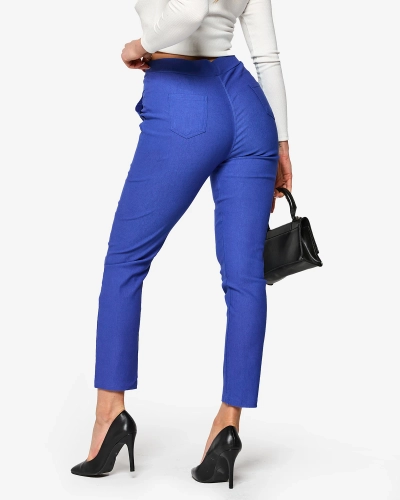 Kék női teggings nadrág PLUS SIZE- Ruházat
