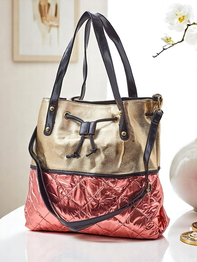 Royalfashion Nagyméretű női kézitáska Golden Luxe Shopper