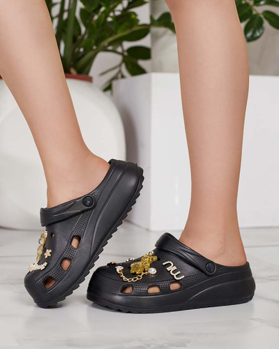 Royalfashion Női gumi flip-flop Fescas díszekkel