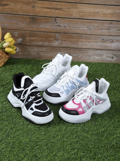 Royalfashion Női sportos sneakers vastag talpon Loness