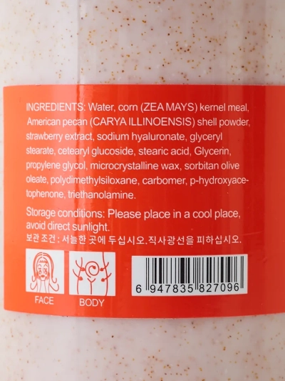 Arctisztító és testradír Eper 300ml