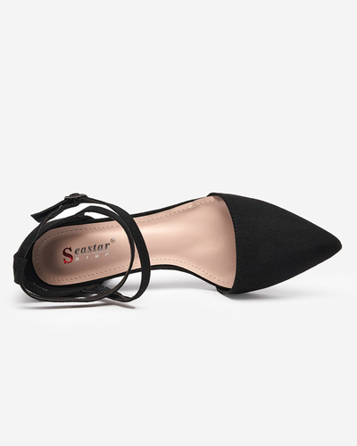 Női fekete szandál oszlopon Crisco - Footwear
