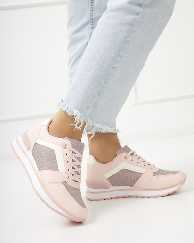Rózsaszín női sportcipő csillámmal Berilan - Lábbeli
