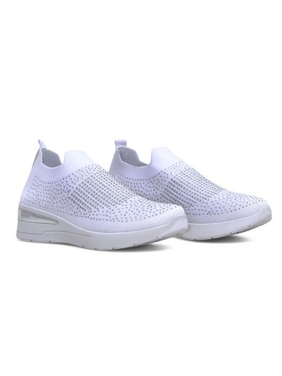 Royalfashion Slip-on női wedge sportcipők strasszokkal Qelavise