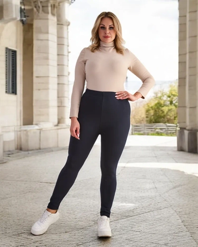 Royalfashion Női szigetelt treggings nadrág PLUS SIZE