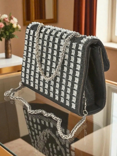 Royalfashion Női borítéktáska cirkóniákkal Elira Dusk