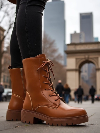 Royalfashion Női Bumalo fűzős csizma