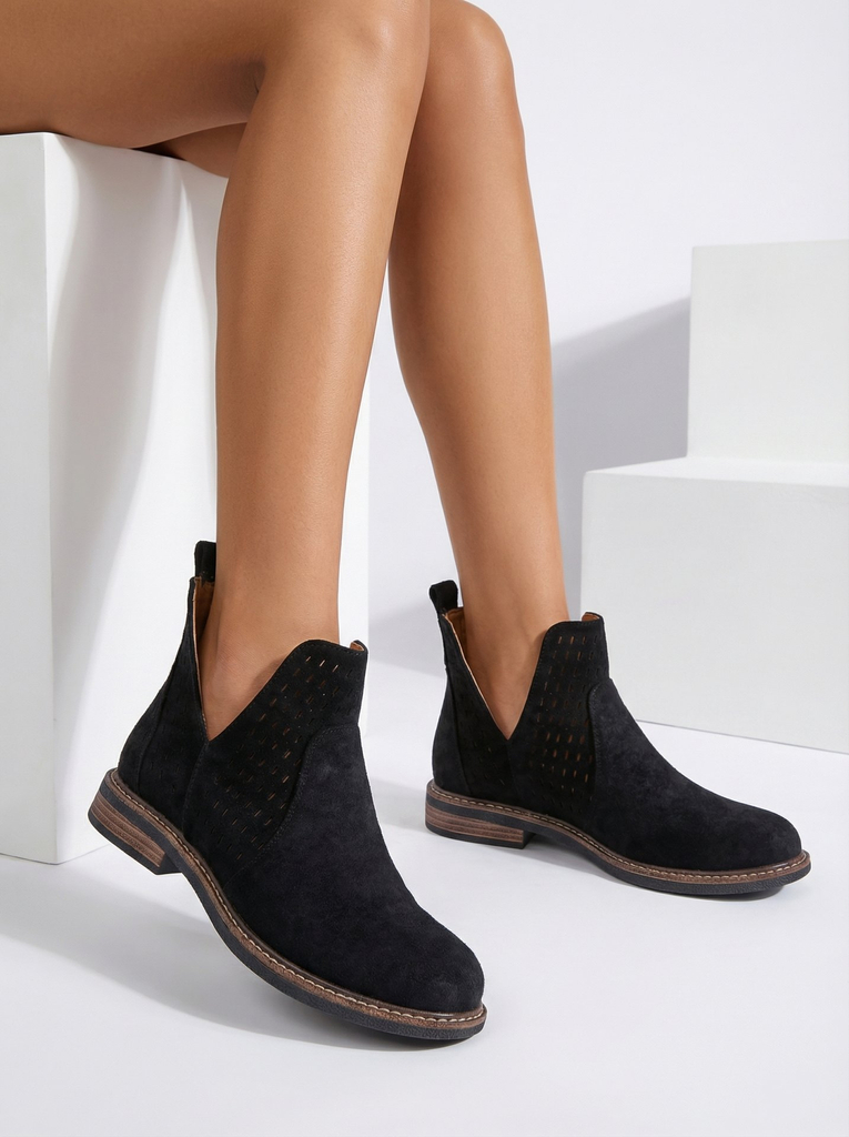 Royalfashion Női eko velúr Ovilla csizma