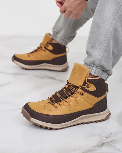 Royalfashion Férfi teveszínű túrabakancs Jekouia