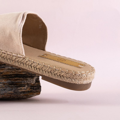 OUTLET Bézs női Lamiya papucs - Lábbeli