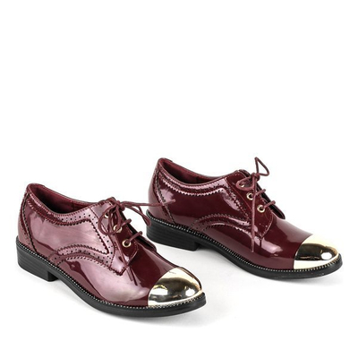 Bordó alacsony orrú cipő Öltöny - lábbeli