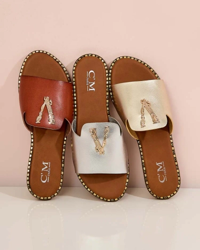 Royalfashion Női öko bőr flip-flop Cemenna