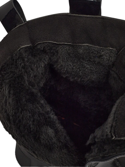 Kalen lakkozott fűzős női bokacsizma