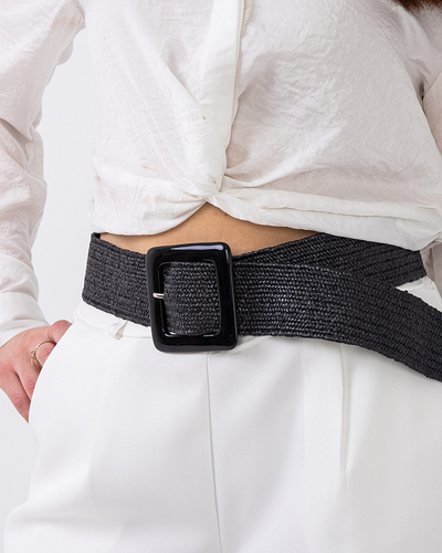 Női 'fekete fonott öv - Kiegészítők