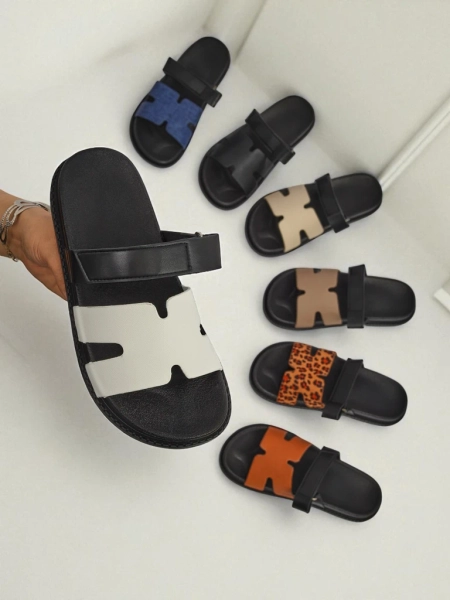 Royalfashion női ökobőr szandál FlexiComfi