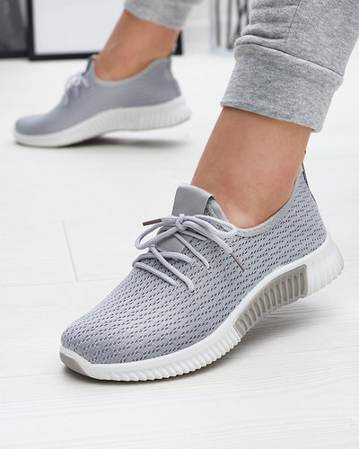 Szürke női szövet sportcipő Vobbu- Footwear