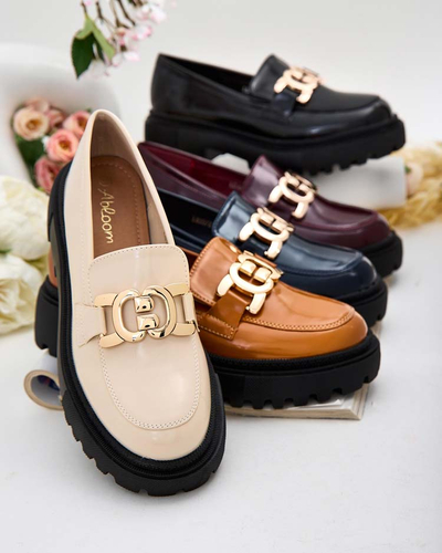 Royalfashion Női lakkozott mokaszin Bevevra