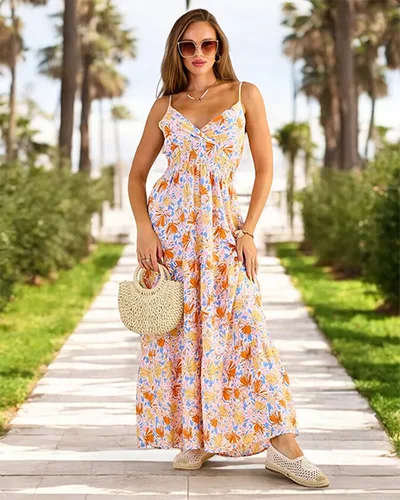 Royalfashion Női pamut midi ruha