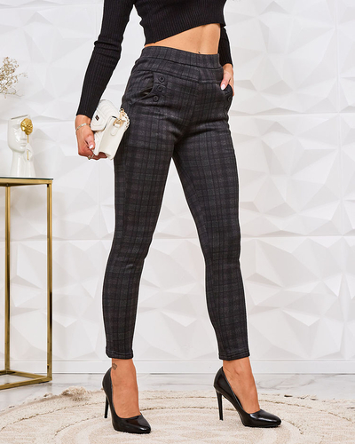 Royalfashion Női szigetelt kockás teggings nadrág