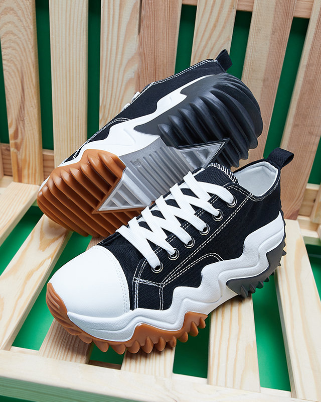 Sportcipő a'la tornacipő fekete színben Ascota- Footwear