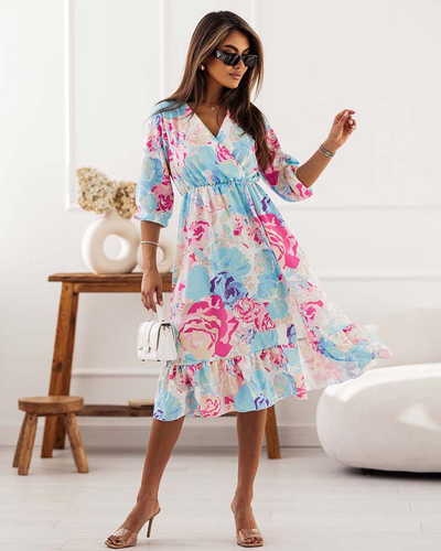 Royalfashion Női midi ruha eredeti mintával