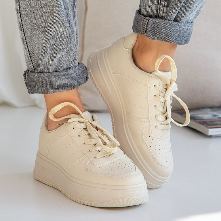 Bézs színű női edzőcipő Silvina - Cipő