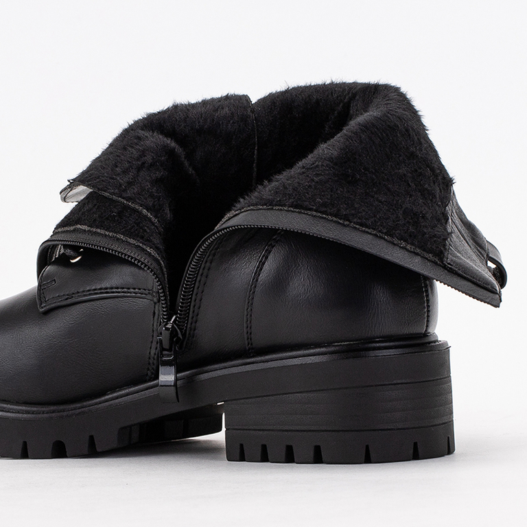 Fekete Mais Pearl Workery csizma - Cipő