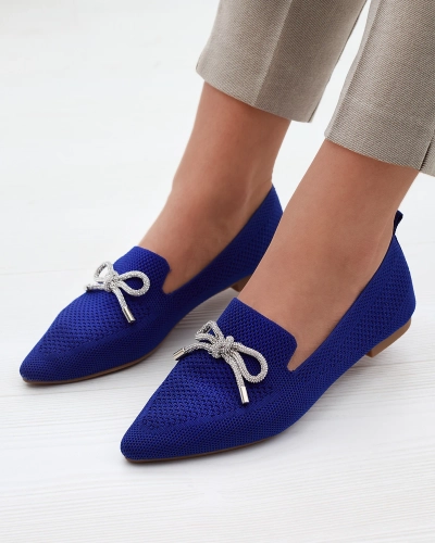 Cobalt női szövet balerinák Faqsa- Lábbeli