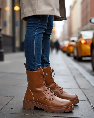 Royalfashion Női Bumalo fűzős csizma