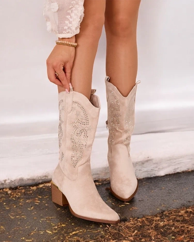 Royalfashion Női Kellib sarok cowboy csizma