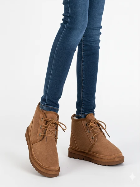 Venus Camel bőr gyermek bokacsizma, kényelmes őszi viselet