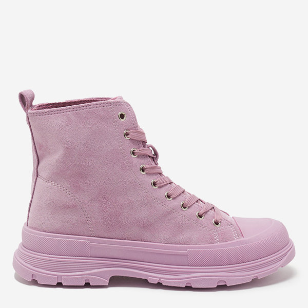 OUTLET Violet női öko-velúr magas szárú tornacipő Domali- Lábbeli