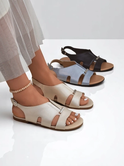 Royalfashion Női lapos talpú szandál Solea Comfort