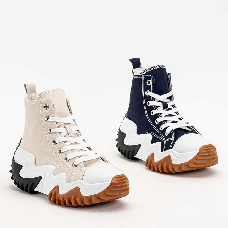 Bézs színű női sportcipő a'la tornacipő Vei - Lábbeli