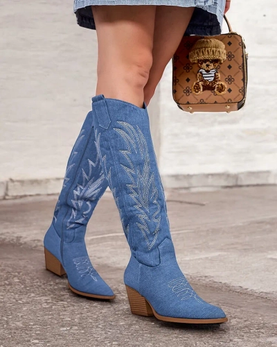 Royalfashion női Lisso sarok cowboy csizma