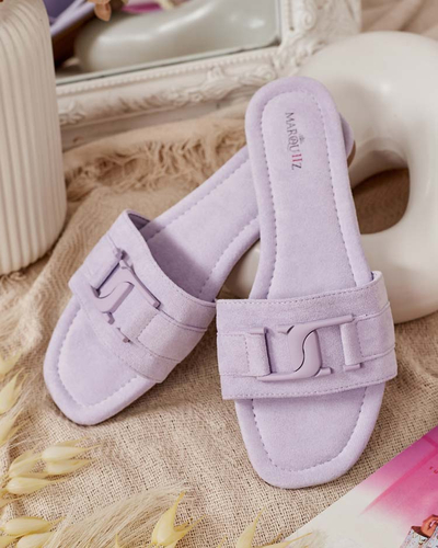 Royalfashion Lila női flip-flopok csattal Rydr