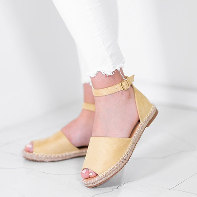 OUTLET Sárga espadrillák Royal szabással - Cipők