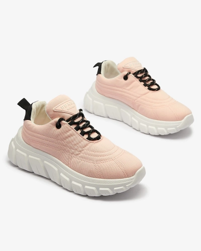 Világos rózsaszín női szövet sportcipő Riotay- Footwear
