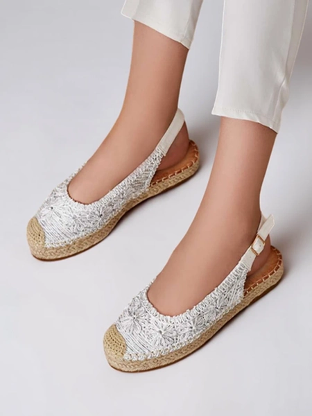 Royalfashion Női espadrilles díszes hímzéssel