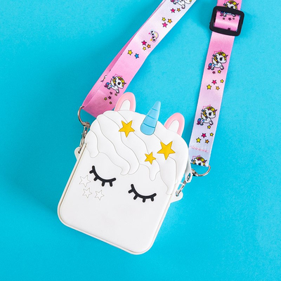 Fehér egyszarvú táska egyszarvúval - kézitáskák