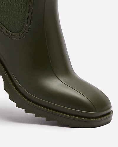 Sötétzöld női csizma Caldala- Footwear