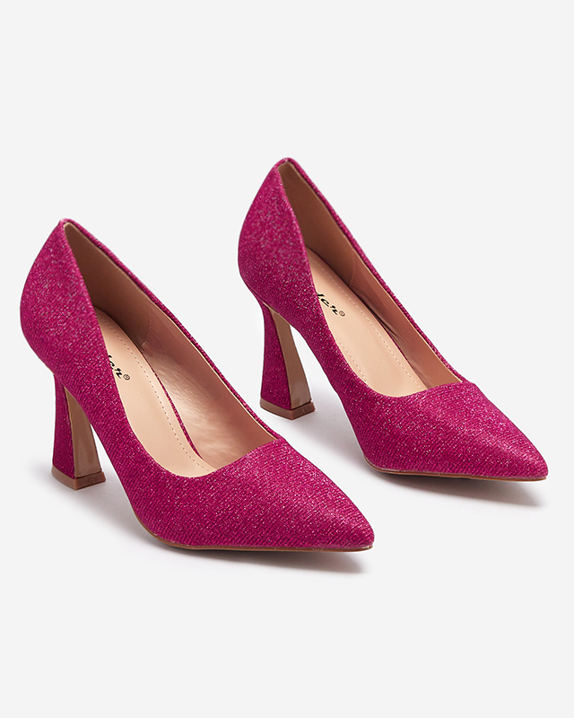 Női brokát pumpa fukszia színben Bluskita - Lábbeli