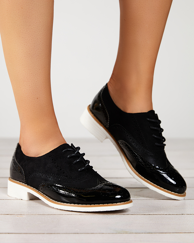 OUTLET Női fekete cipő Farloc- Lábbeli